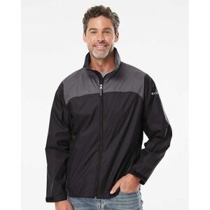 Columbia Mens Glennaker Lake II Rain Jacket Black Grey XL New With Tags